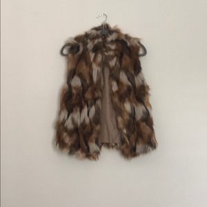 Faux fur vest